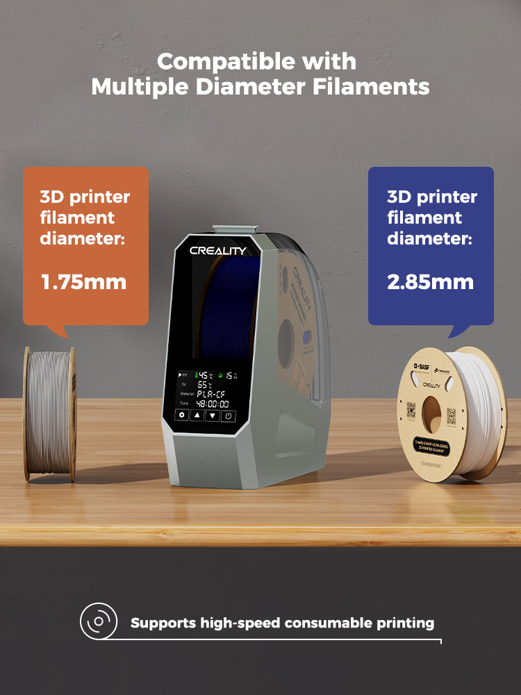 Creality Space Pi Filament Dryer Box Efficient drying Adjustable 45℃-70℃ 360° Hot-Air Heating For Creality K1 / Ender 3 V3 SE