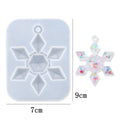 Snowflake Epoxy Resin Mold  Silicone Snowflake Mold Jewelry making Or Decorations