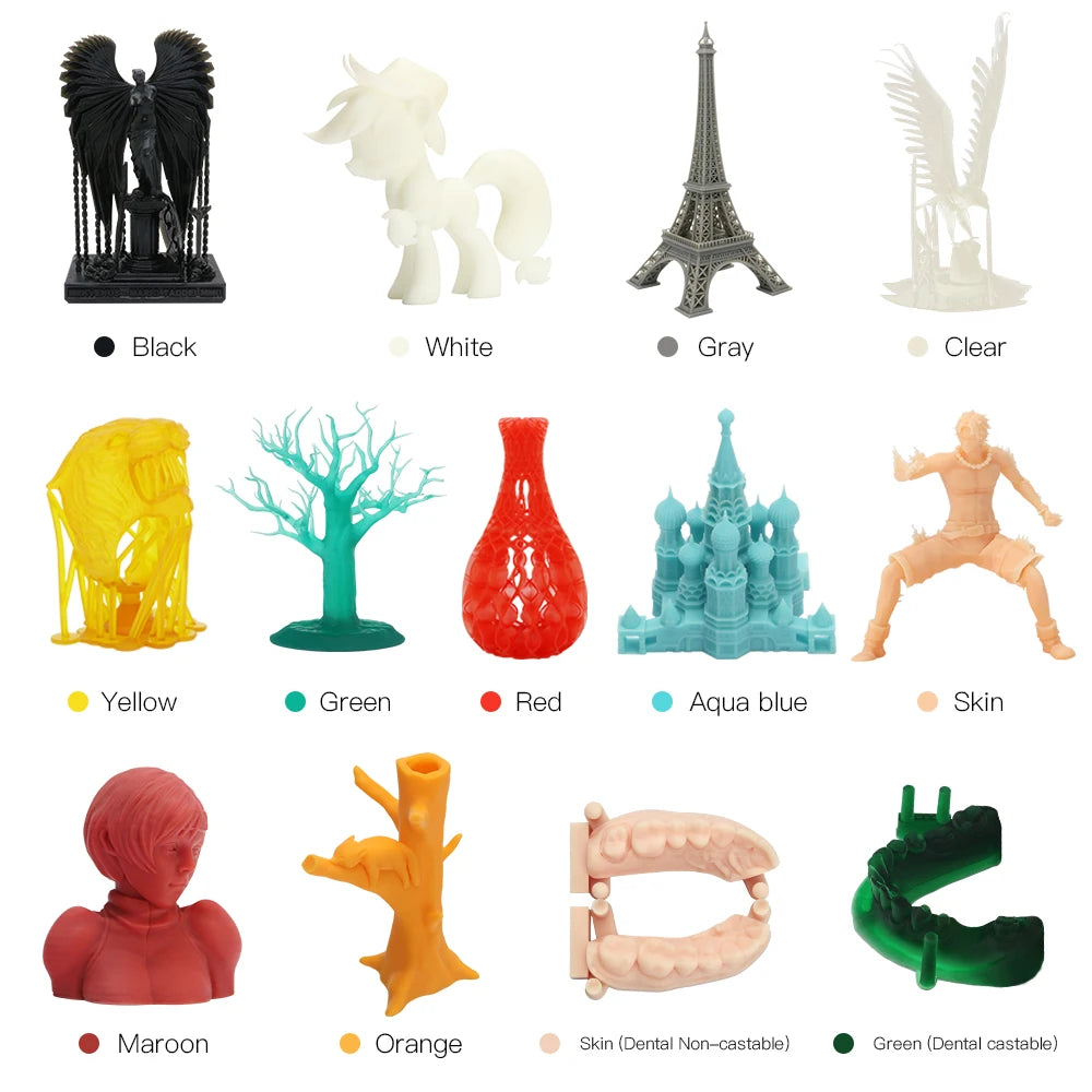 ANYCUBIC Standard Resin 405nm UV Resin LCD 3D Printer Photosensitive Resin For Photon Mono 7 Pro Figurines 3D Printing Materials