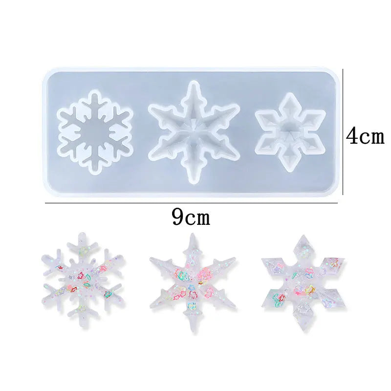 Snowflake Epoxy Resin Mold  Silicone Snowflake Mold Jewelry making Or Decorations