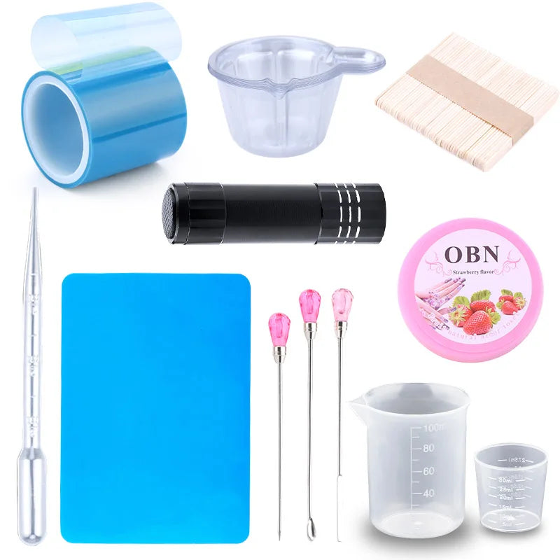Epoxy Resin Tools For Jewelry Making Silicone  Plastic Beaker Drilling Bits