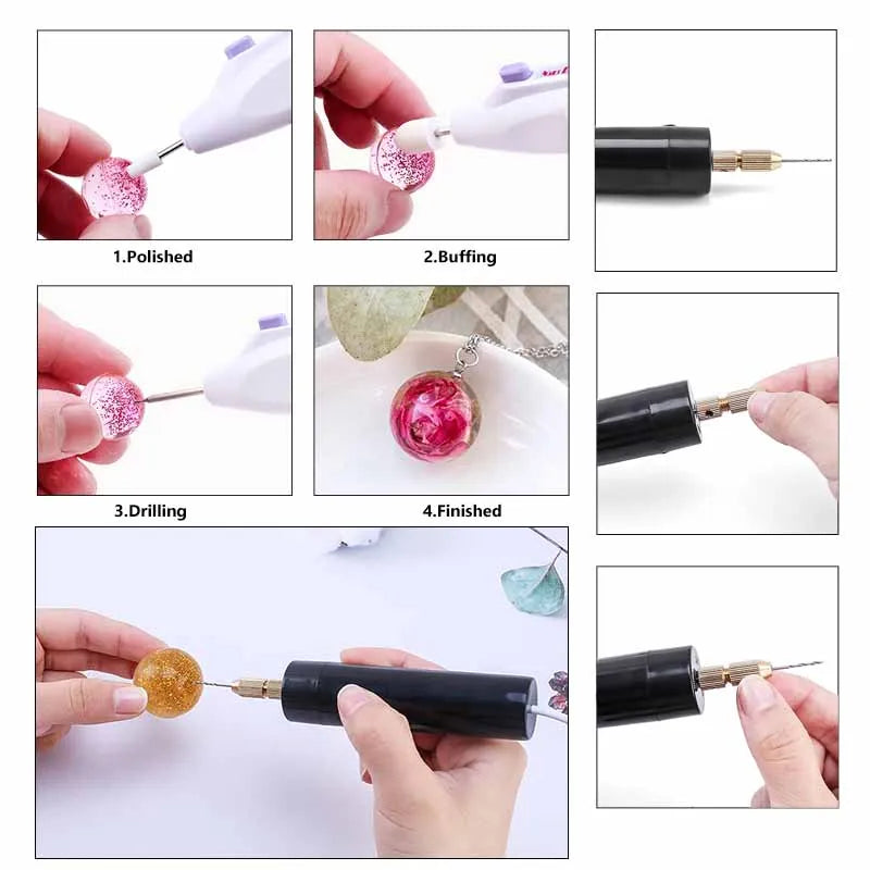 Epoxy Resin Tools Set Resin Kit Plastic Beaker Drill  Wood Stick
