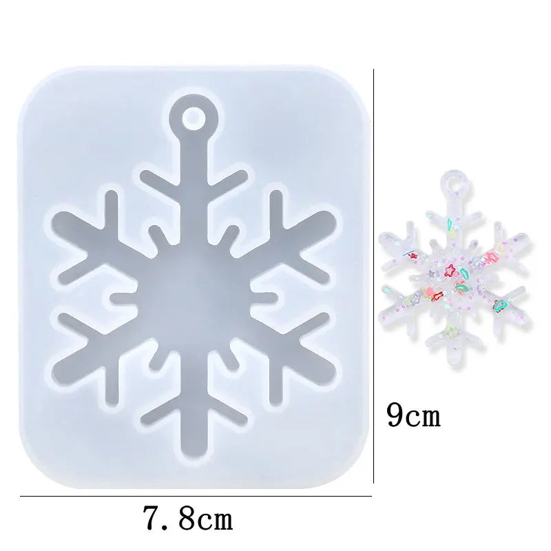 Snowflake Epoxy Resin Mold  Silicone Snowflake Mold Jewelry making Or Decorations