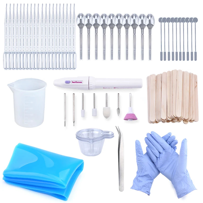 Epoxy Resin Tools Set Resin Kit Plastic Beaker Drill  Wood Stick