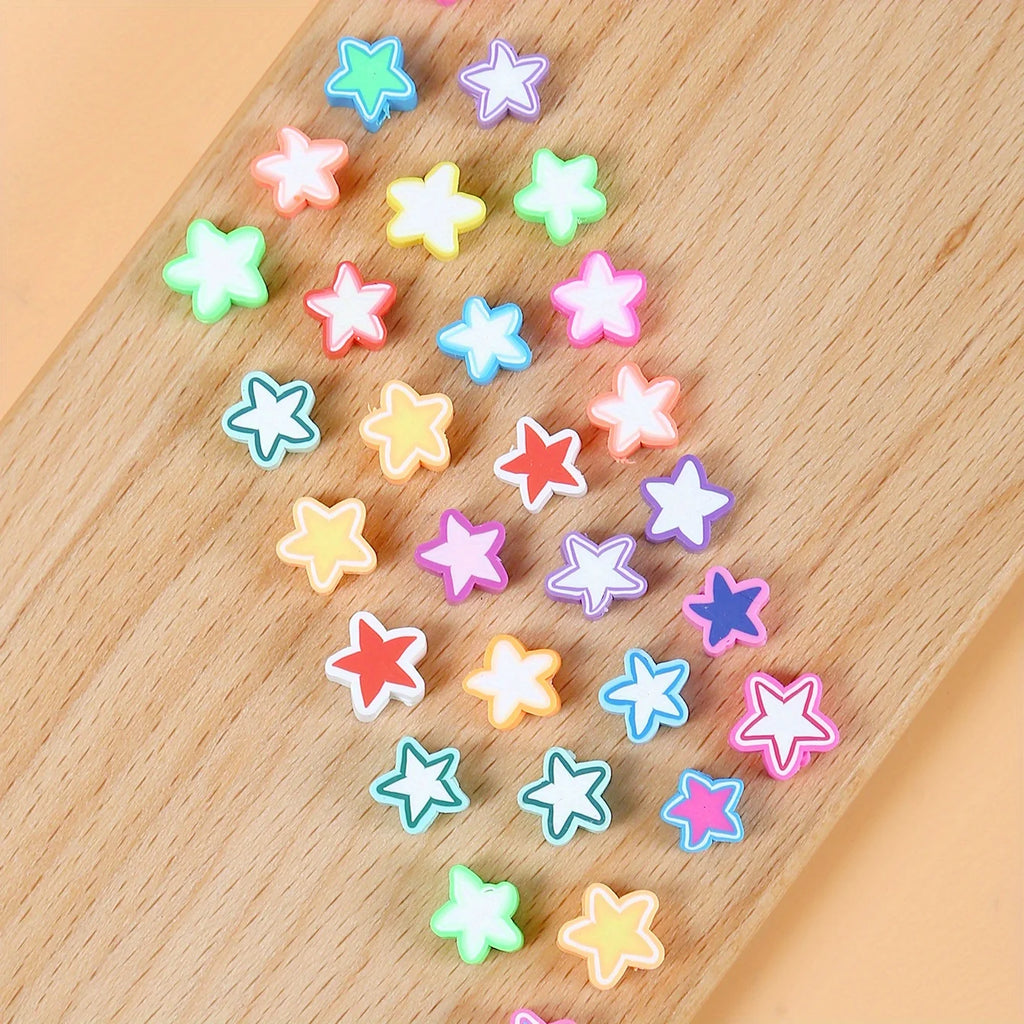 Polymer Clay Beads  For Bracelets & Necklaces 100Pcs Random