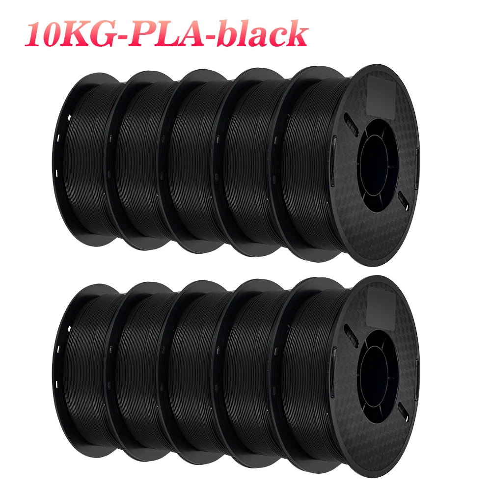 KINGROON 22LBS PETG or PLA filament 3D Printer Filament 10 Rolls 1KG 1.75MM Eco-Friendly Good Toughness Mix Color