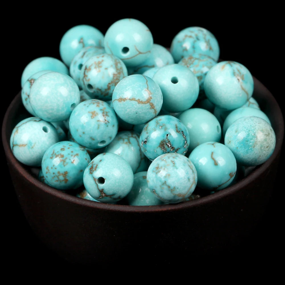 Natural Round  Stone Beads For Jewelry Making