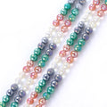 Colorful  Crystal Faceted Disco Ball Beads Electroplate Glass for Jewelry Making 8mm