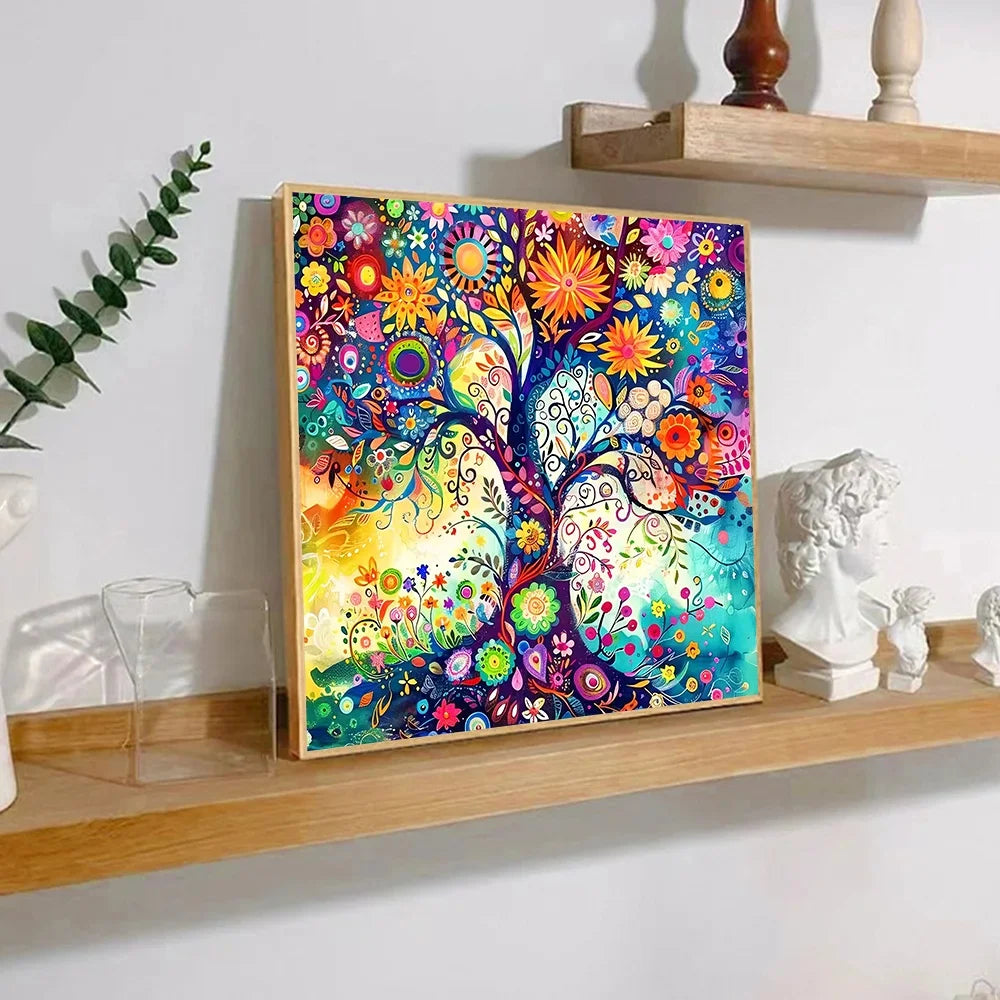 Colorful Trees Paint By Numbers Kit