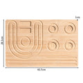 Wooden Flocked Jewelry Making, Measurements Beading Board Bracelet Necklace