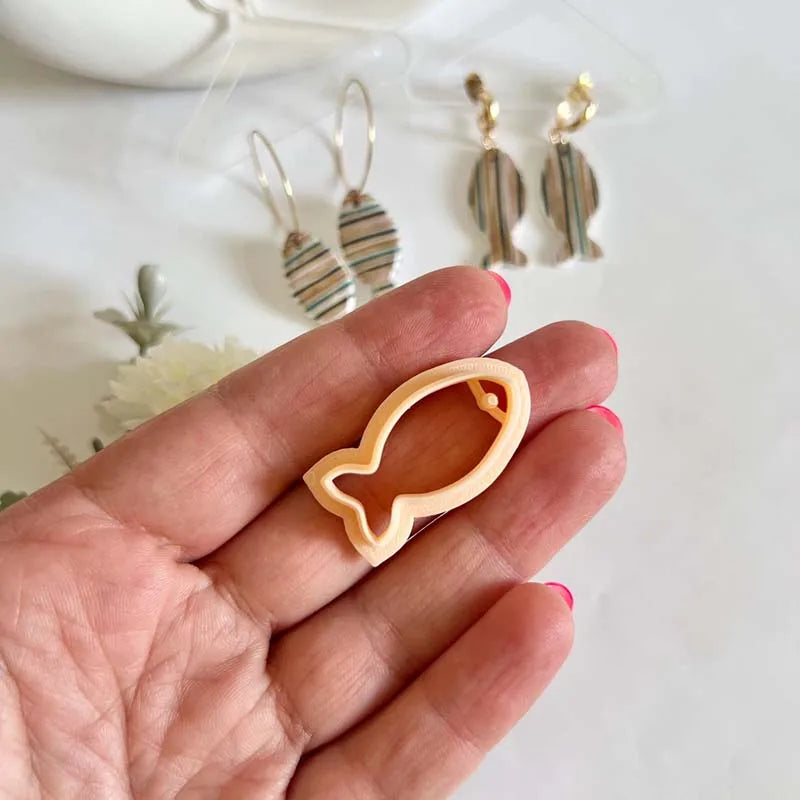 Fish Polymer Clay Cutters 3 sizes Earrings