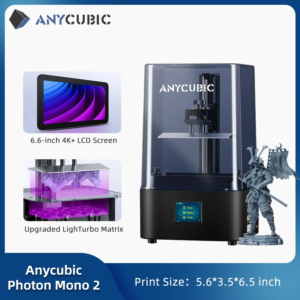 ANYCUBIC  DLP SLA LCD  3D Printer High Speed UV Resin 3D Printer Wash Cure Machine Photon Mono M7, M7 Pro, M5s Pro , Photon P1