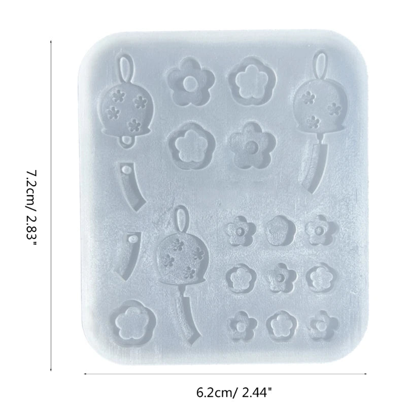 Assorted Hearts & Flower Molds Pendant Resin