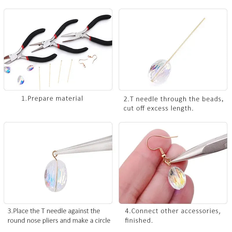 Stainless Steel Flat Head Pins Earrings 20/25/30/40/50mm