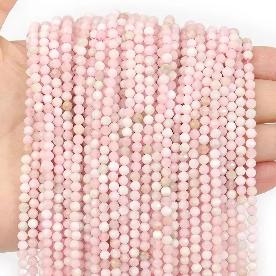 Faceted Natural Stone Beads  Amazonite Aquamarine Opal Labradorite & More For Jewelry Making 2 3 4mm