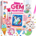 JOYFY 16  Gem Painting Kids Diamond Gem Painting Kit with 5D Gem for Girls Ages 6-Boys &Girls 12 Gem Craft