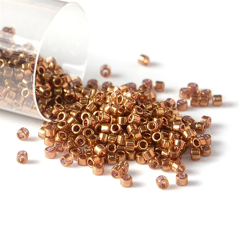 Japan Miyuki Delica Beads 11/0 Transparent Luster Color 1.6mm Glass Seed Beads for Beadwork Bead Weaving Jewelry Making 10g 2000pcs