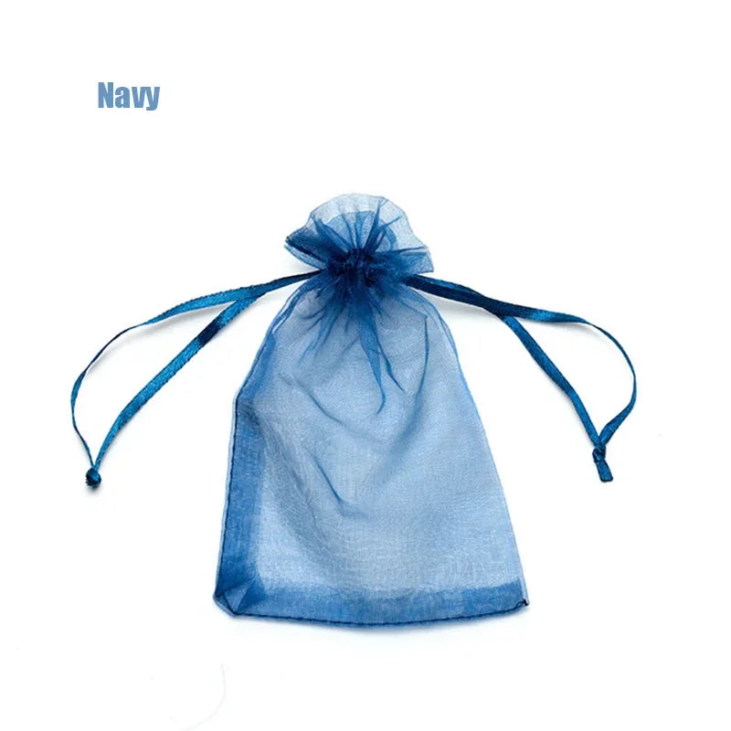 Drawable Organza Jewelry Packaging 7x9 9x12cm 10x15 13x18cm  22 Colors 100 Pieces