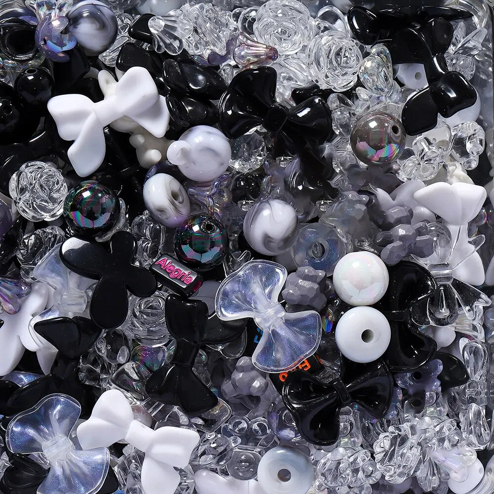 Multi Style & Color Combinations Acrylic Beads