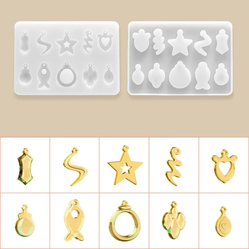 Earrings Silicone Mold For Crystal Epoxy Resin