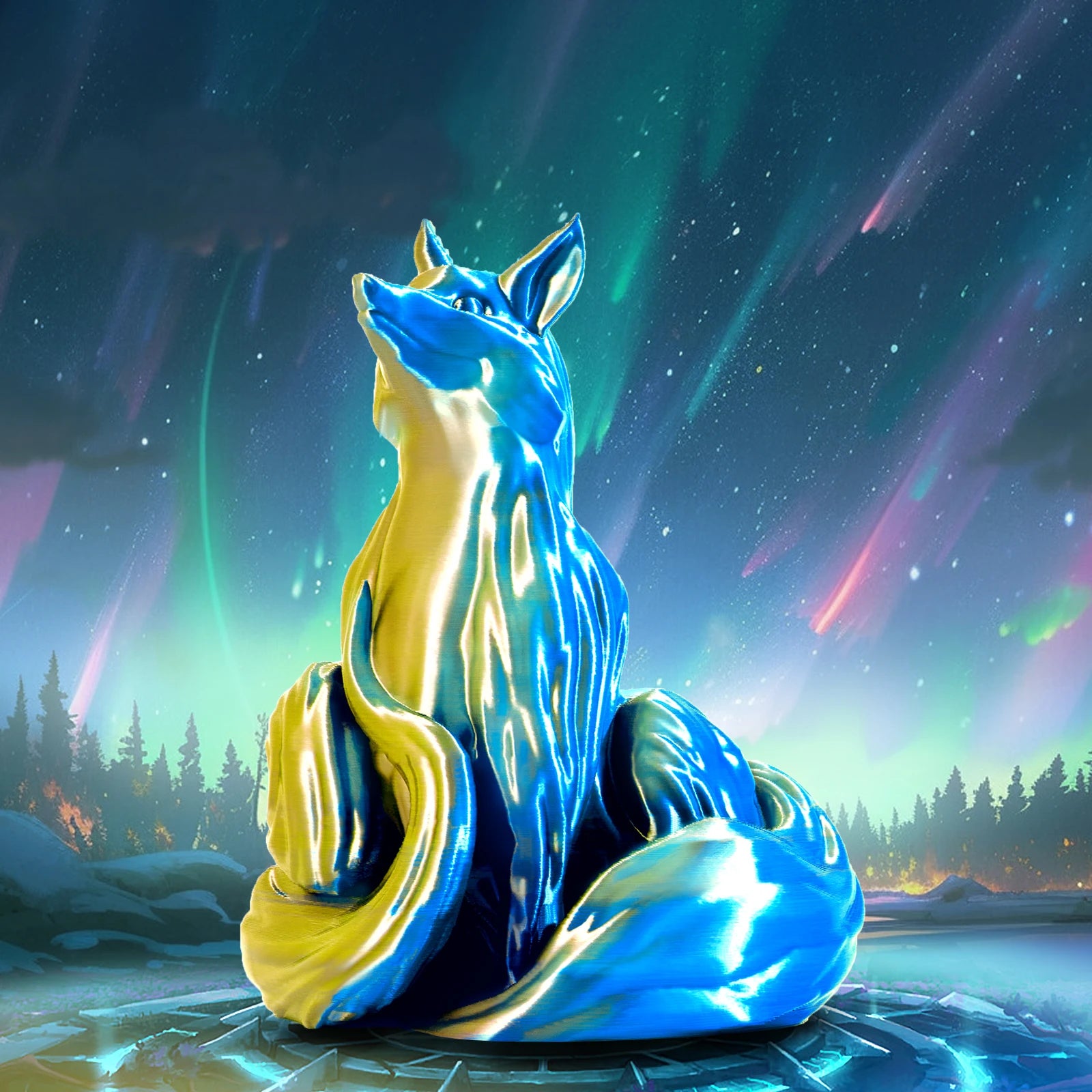 ERYONE 1KG Silk Dual Color PLA Series 3D Printer Filament 1.75mm,Coextrusion Silky Shiny Finish
