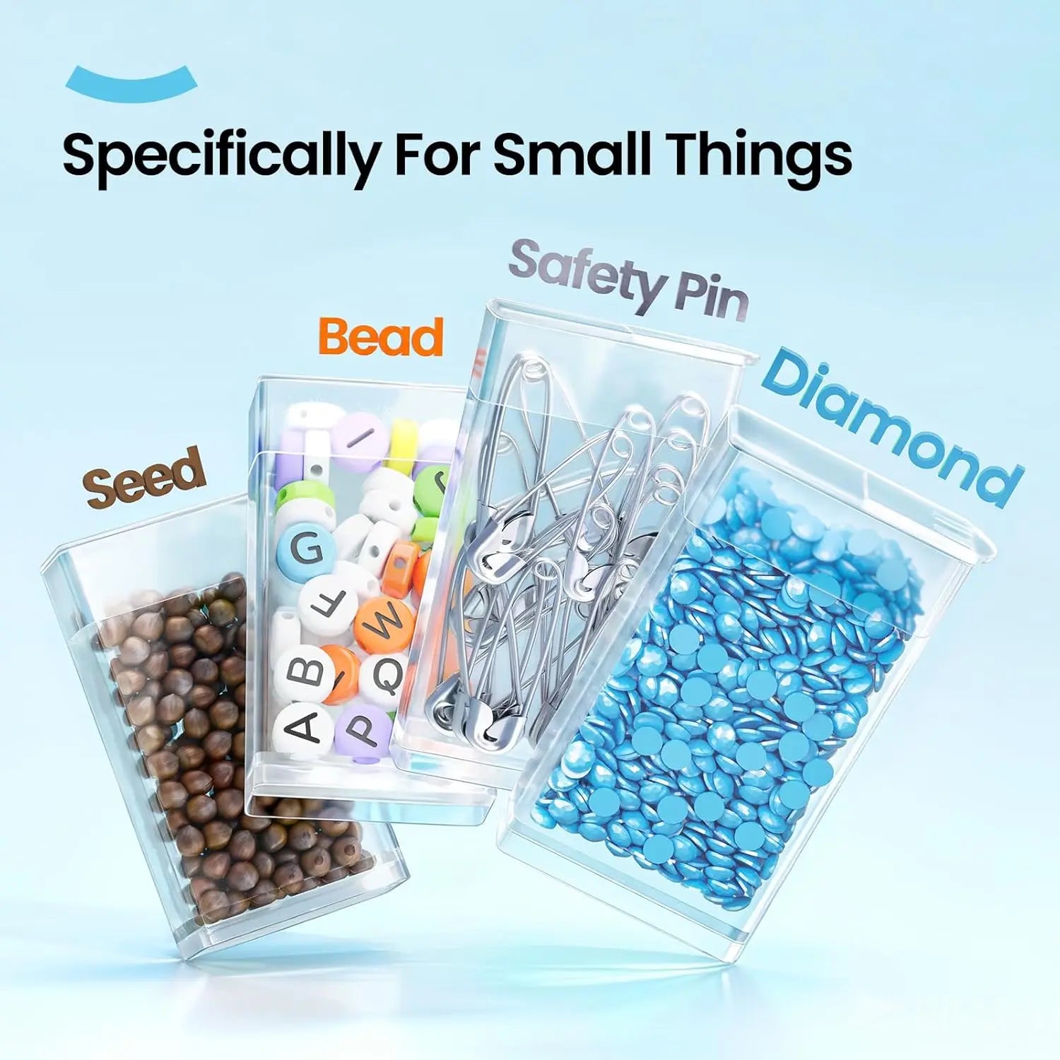 Diamond Art Storage with Labels,  Organizer for Craft Accessories 64 Containers