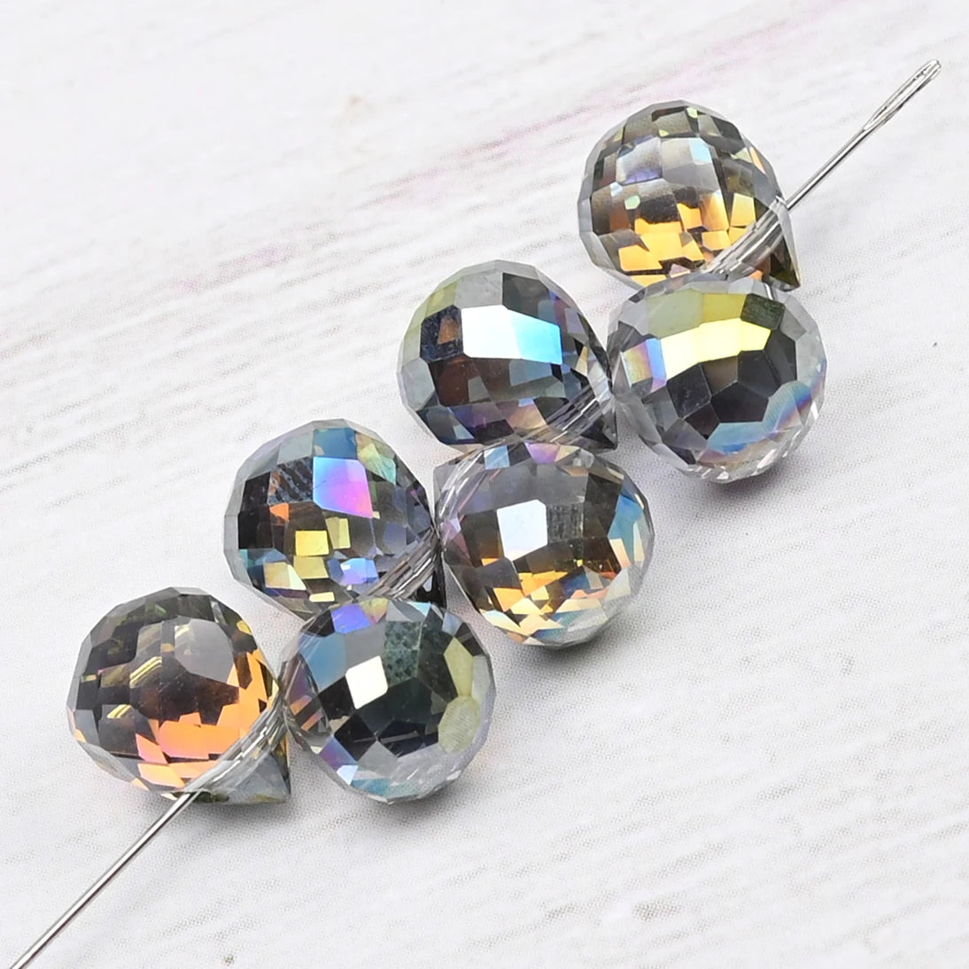 Beautiful Colors Czech Crystal Waterdrop Beads Faceted  for Jewelry Making 10x8mm 20 Pieces