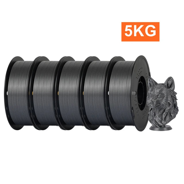 KINGROON PETG 3D Printer Filament 1.75mm 5KG 10KG Mix Color 1kg/roll   Plastic For FDM