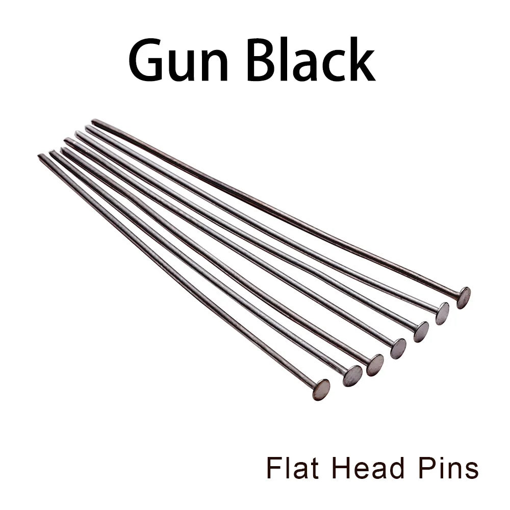 Eye & Head Pin Gold Plated Ball Head Pins for Jewelry  Making 100-200 Pieces