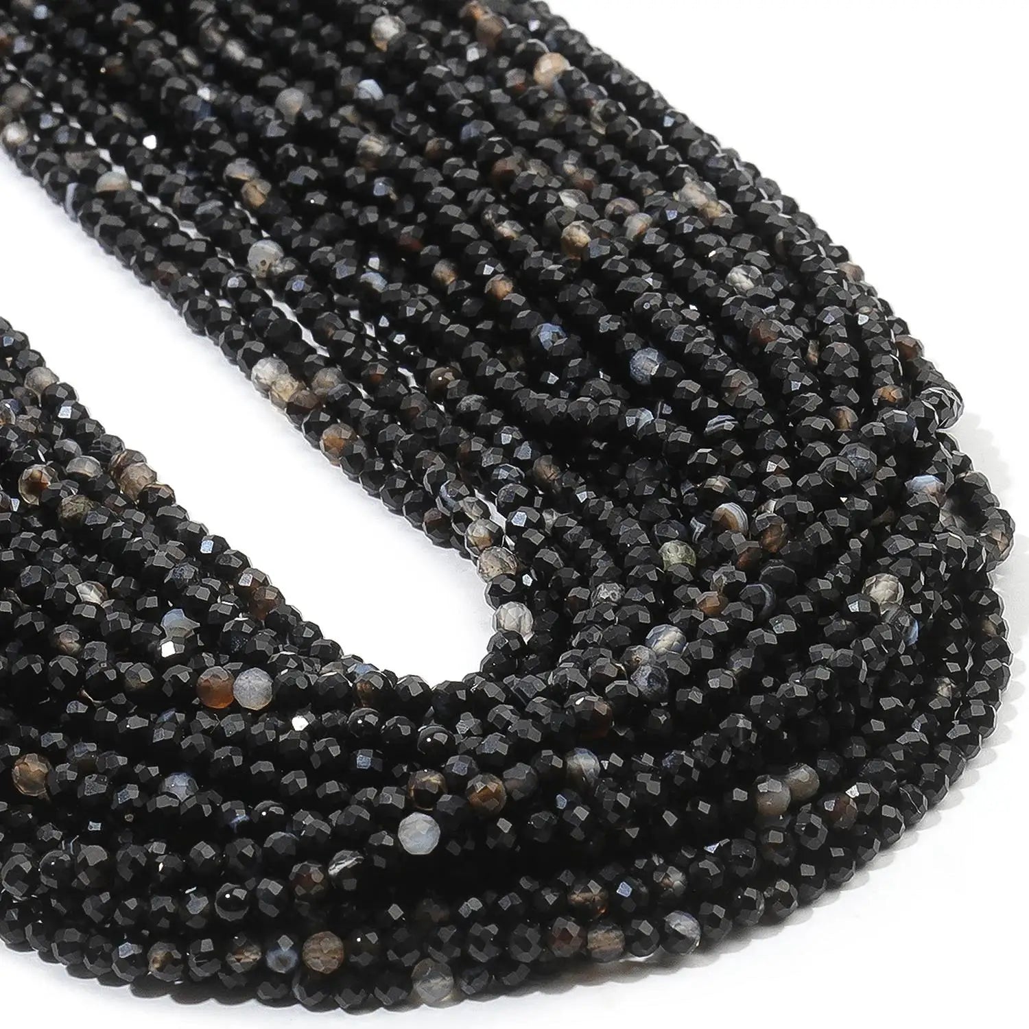 2, 3, 4mm Faceted Tiny Beads Natural Stone  Aquamarine Lapis Lazuli Tourmaline Amethyst  & More
 for Jewelry Making