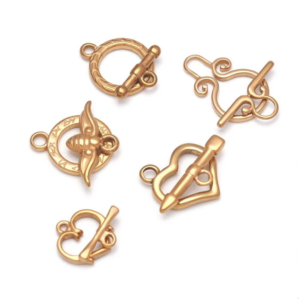 Stainless Steel Toggle Clasps 4 Sets