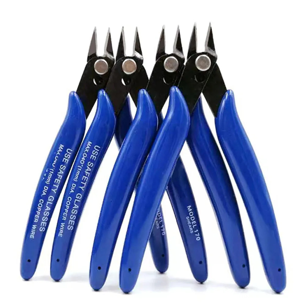 Electrical Wire Cable Cutters Cutting Side Snips Flush Pliers Nipper Anti-slip Rubber Mini Diagonal Pliers Hand Tools