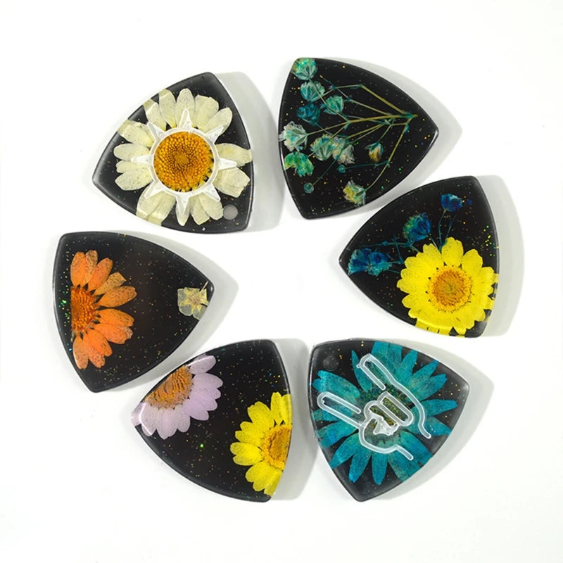 Guitar Pick Earrings  Pendant Keychain Resin Mold