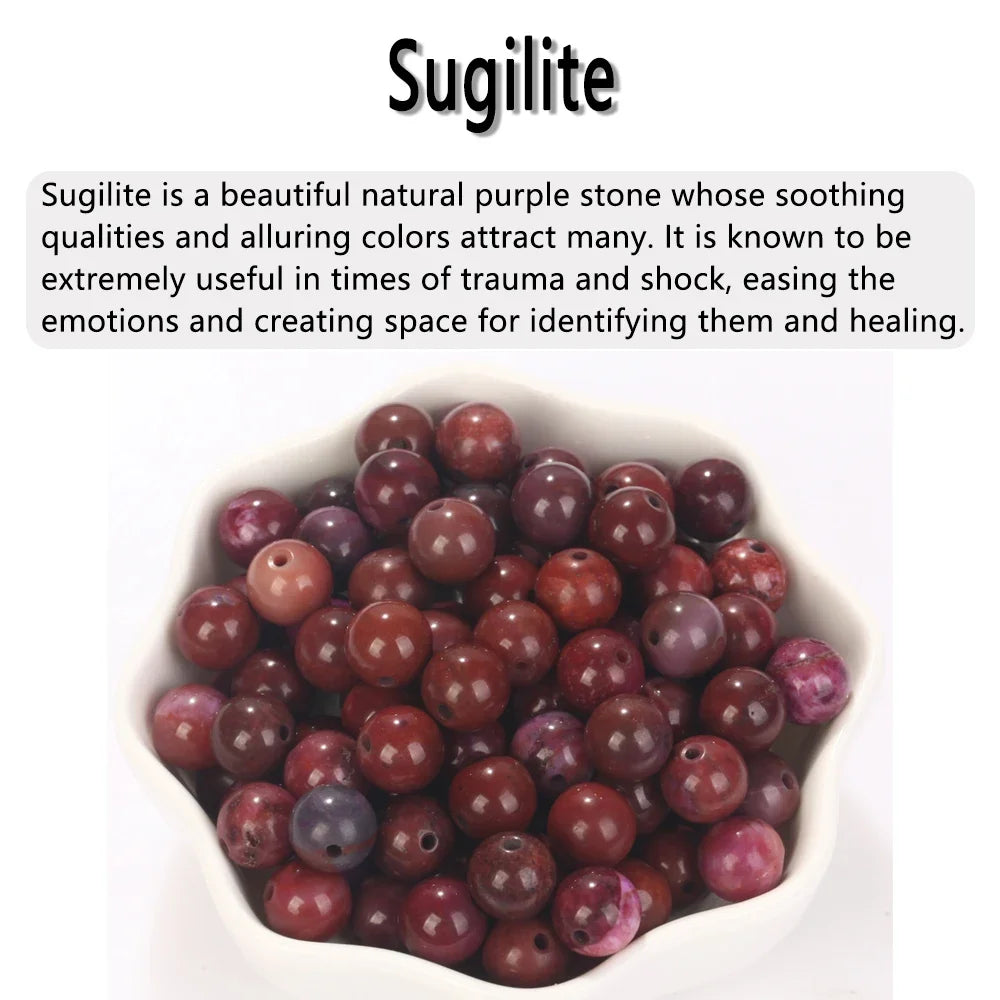 4-12MM Natural Stone Beads Lava Amethyst Tiger Eye Quartz Agates Round Jewelry Making Bracelets, Necklaces, Earrings