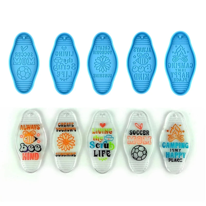 For Mom & Dad Keychain Pendant Resin Mold