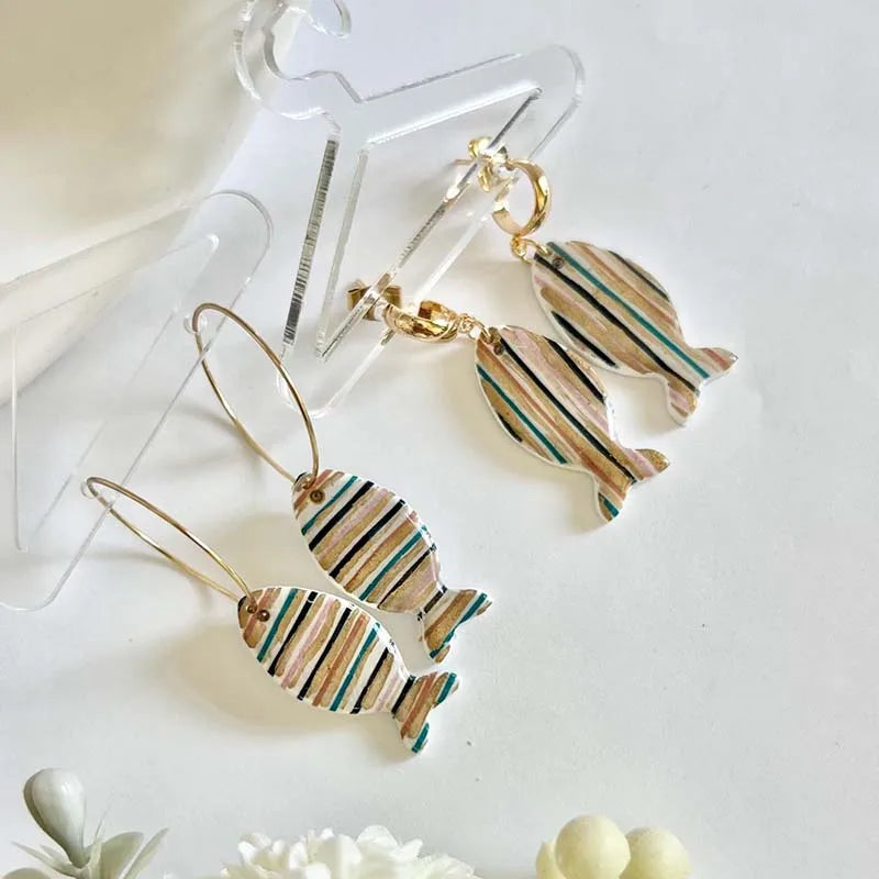 Fish Polymer Clay Cutters 3 sizes Earrings