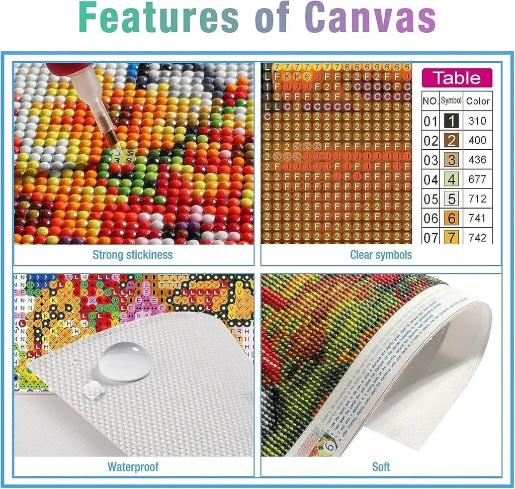 5D Diamond Painting Kits Anime Girls for Adults 36x48in Full Drill Square Dots Gem , for Home Wall Art Decor 90x120cm