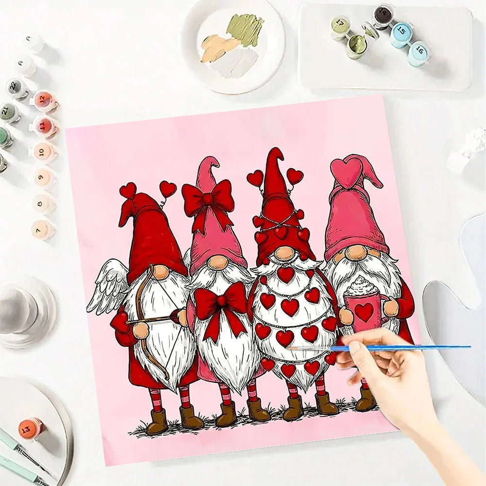 Adorable Gnomes ❤️  Paint By Numbers Kit