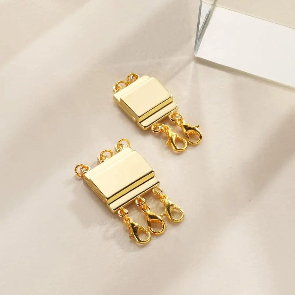 Layered Necklace Magnetic Clasps for Layering Multiple Strands Jewelry Findings 1set
