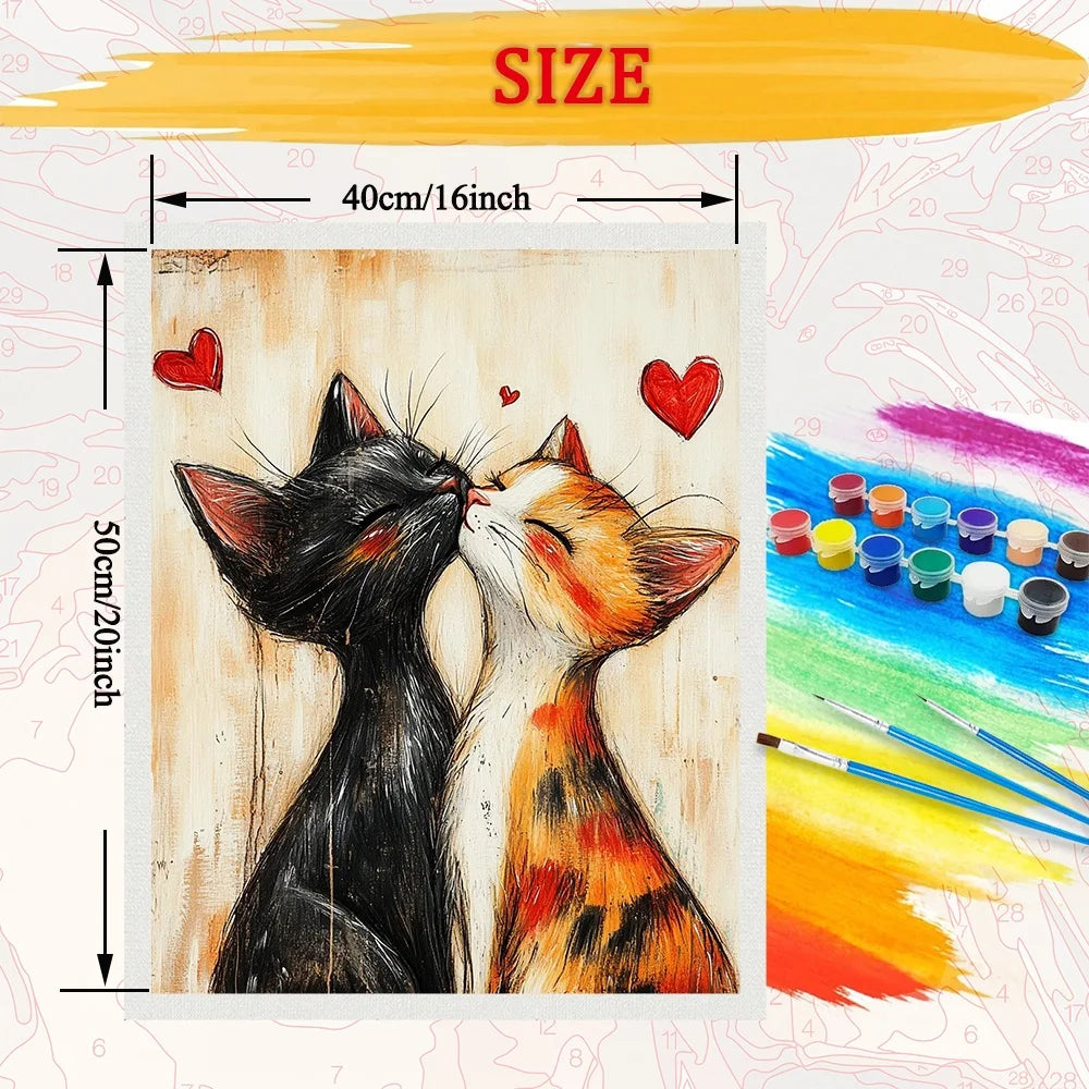 Cat Art Paint By Numbers Kit
