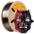 ERYONE 1KG Silk Dual Color PLA Series 3D Printer Filament 1.75mm,Coextrusion Silky Shiny Finish