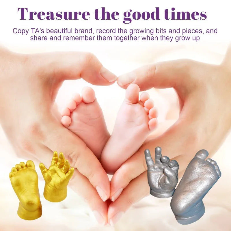 Baby 3D Hand Mold Powder - Children's Full Moon Hundred Days Footprint
