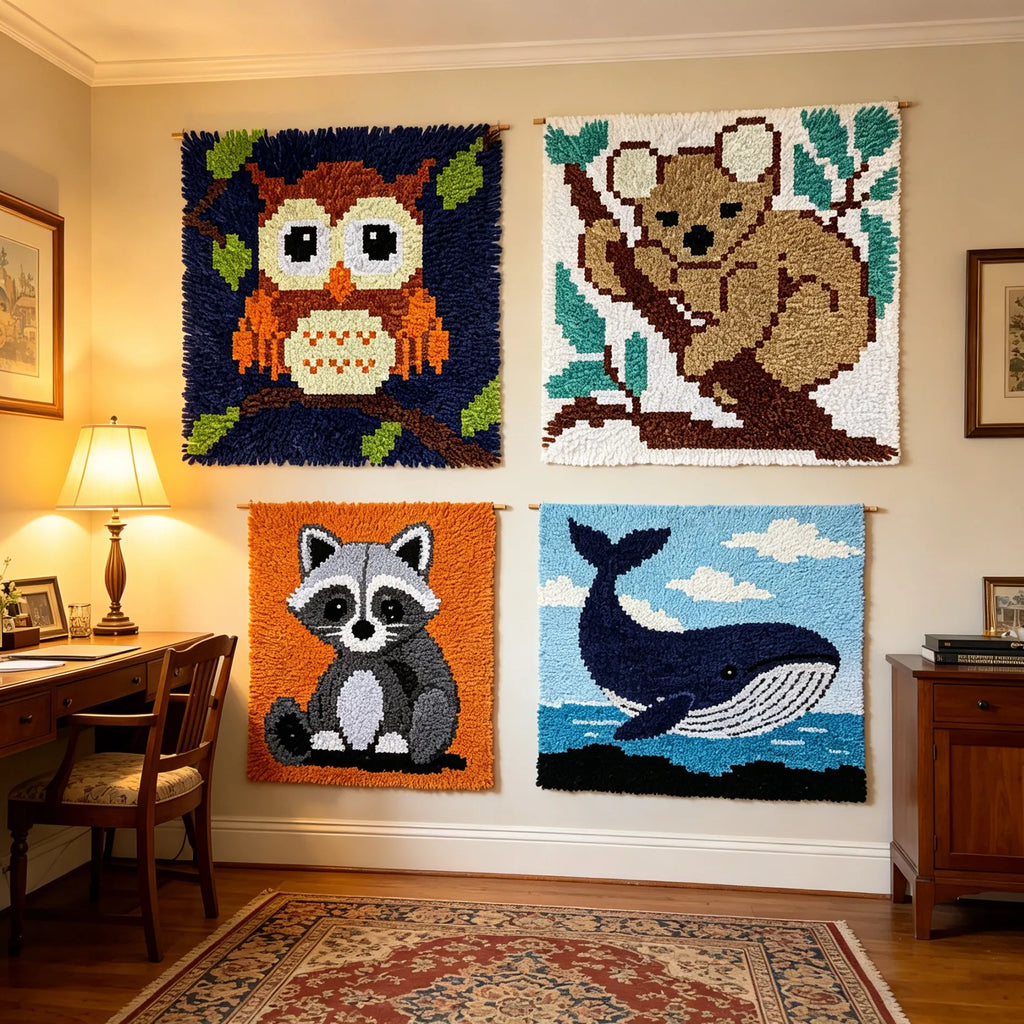 Animal Latch Hook Rug Kits