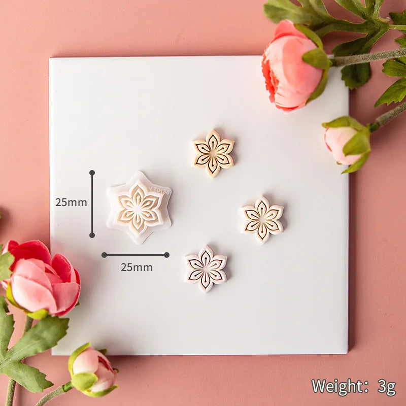Ocean Sea Polymer Clay Cutters Summer Beach Earring Embosser Cutter Shell Conch Fish Tail Shape Earring Mold for Pendant Jewelry
