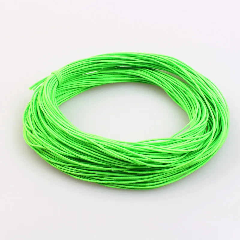 Braided Elastic Cord Stretch String Fabric Crafting Cords for Jewelry Making 23 Colors 1mm Thick  24M Length