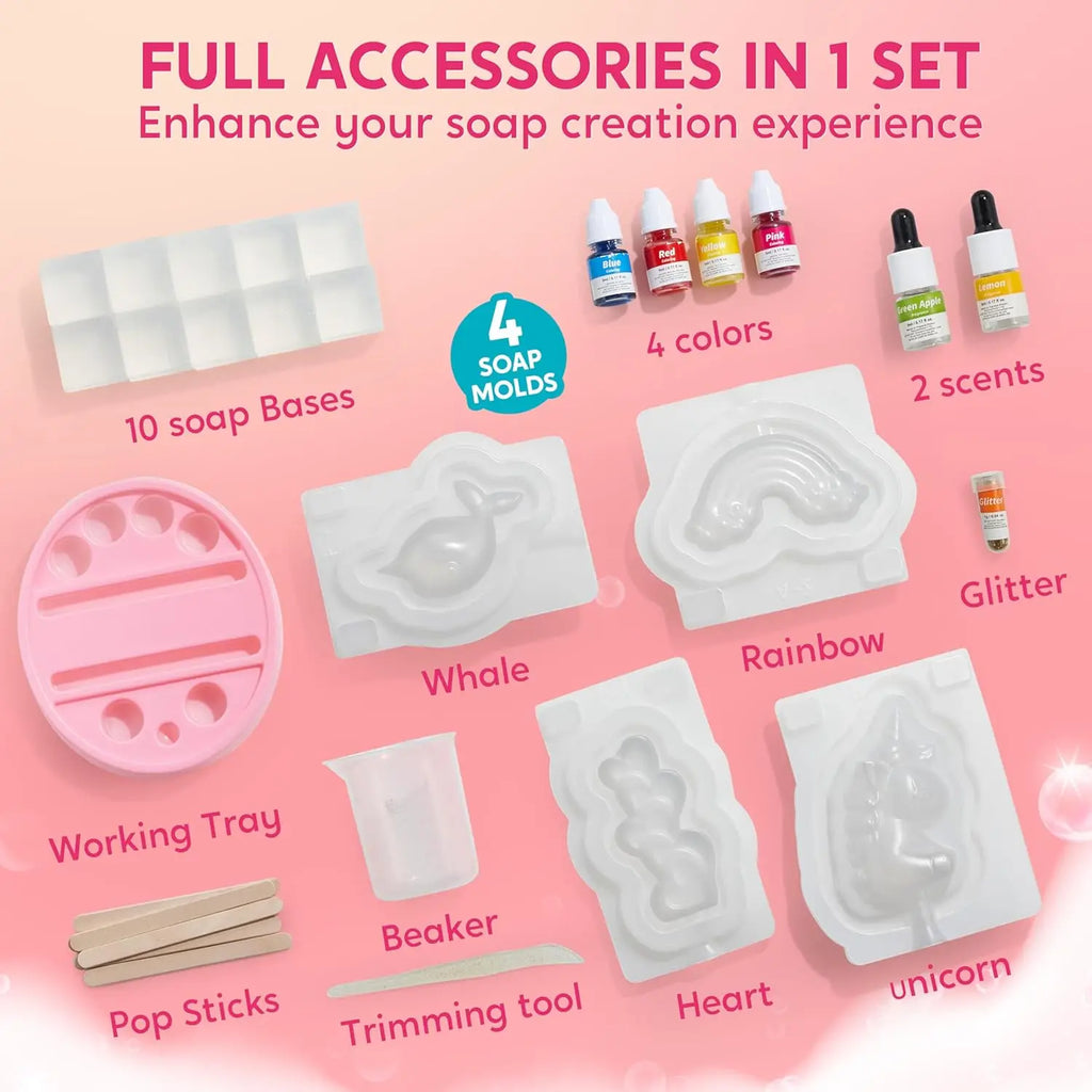 Unicorn Soap Making Kit For Boys & Girl STEM Activity .