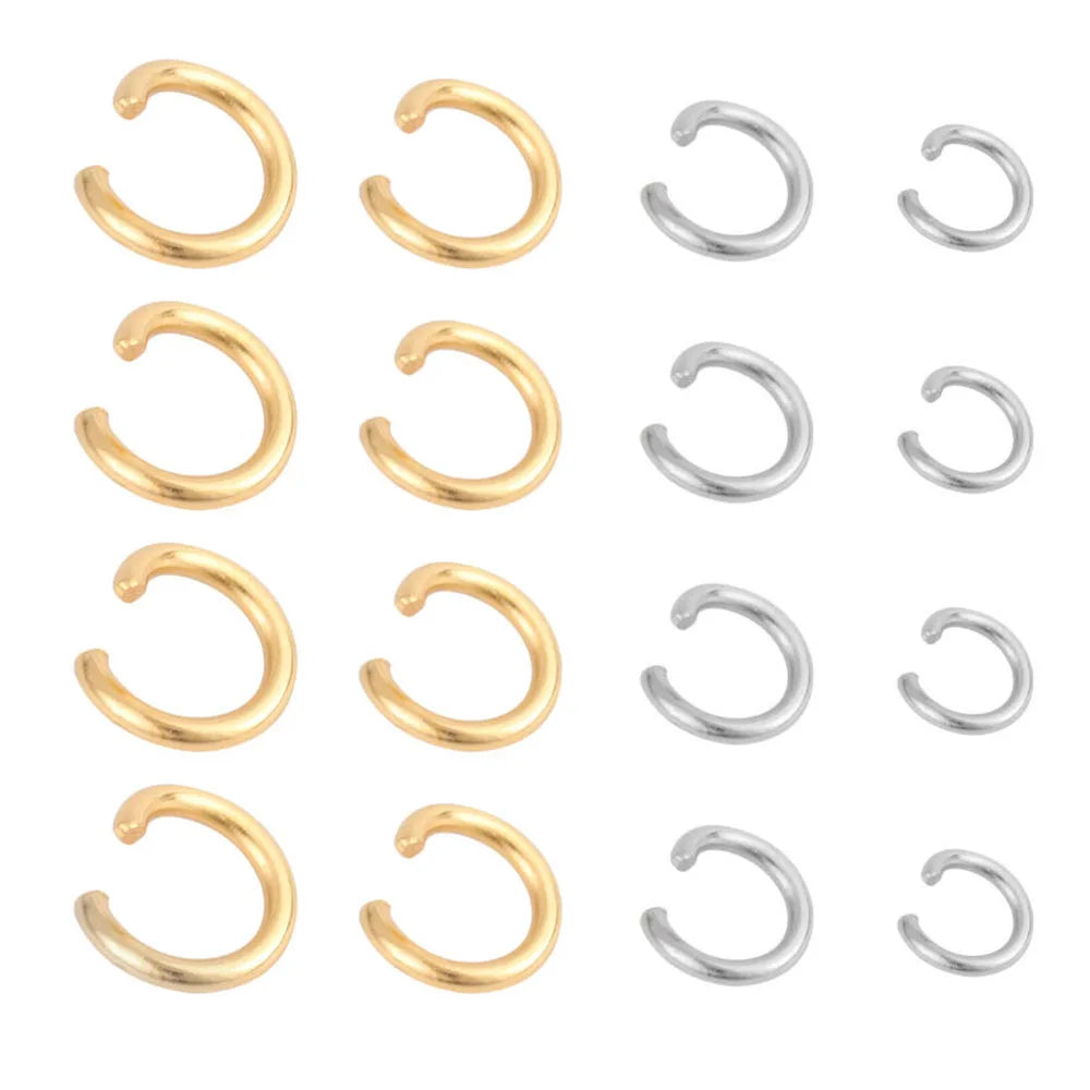 Stainless Steel Split Rings Gold/Steel Color Open Jump Rings For  Finding Jewelry  Making 100-200 Pieces