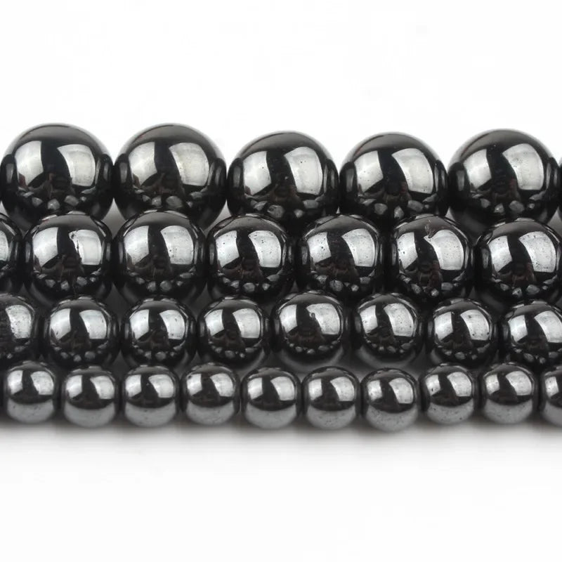 AAA Natural Hematite Round Beads Necklaces & Bracelet  15"Strand 2/3/4/6/8/10/12MM