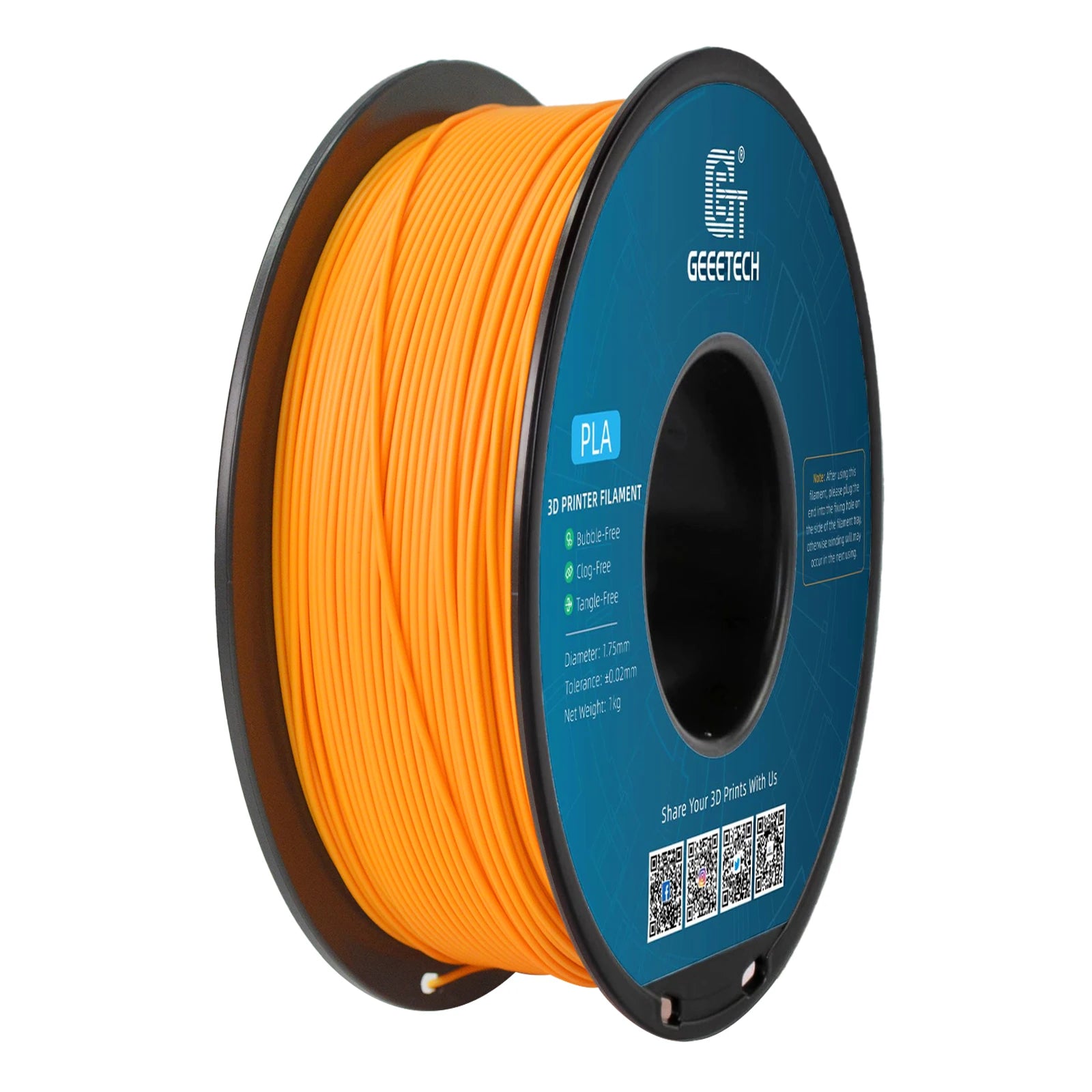 Geeetech 3d printer Filament PLA PETG Plastic 1kg 1.75mm,Tangle-Free,  wire materials, black, white, vacuum packaging