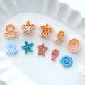 Ocean Theme Polymer Clay Earring Cutters 5Pcs/Set